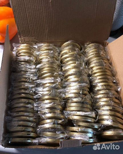 Люверсы для штор 100 штук золото глянец