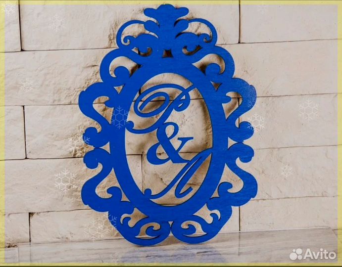 Монограмма на свадьбу / свадебный герб