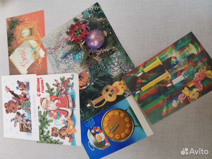 Новогодние открытки СССР