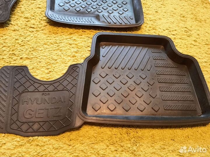 Коврики резиновые hyundai getz