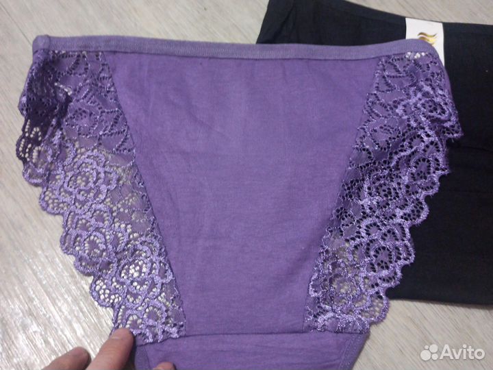 Трусы женские кружево хлопок плавки новые 46-48