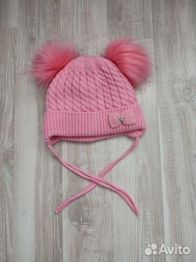 Шапка на девочку осенняя-зимняя