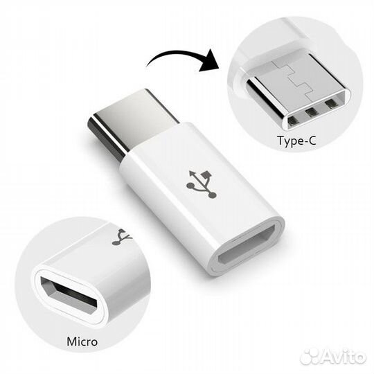 Адаптер переходник typeС-Micro Usb для смартфон