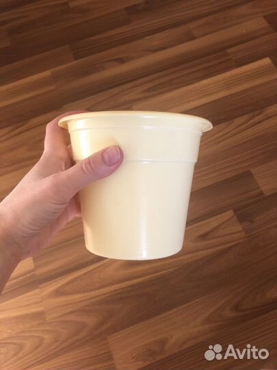 Горшок для цветов (пластик)