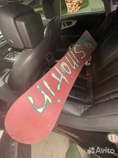 Сноуборд smokin с креплениями burton