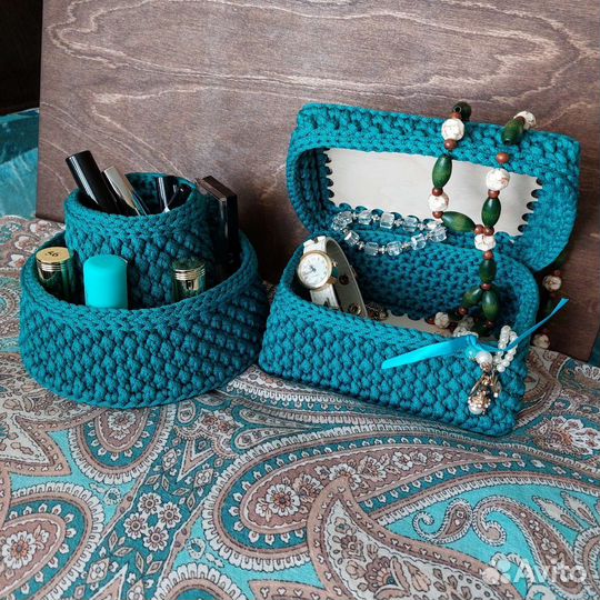 Корзины вязаные