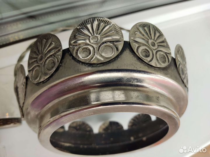 Конфетница и стопочки в мельхиоре