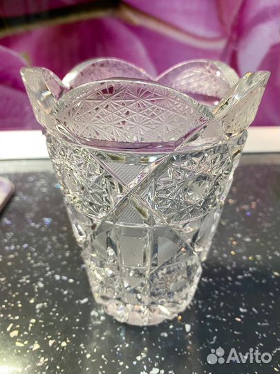 Ваза для цветов Хрустальная СССР