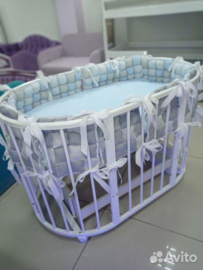 Кровать для новорожденных с матрасами