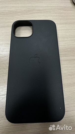 Оригинал кожаный чехол на iPhone 13 magsafe