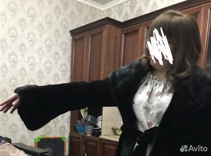 Шуба норковая с капюшоном 46 48