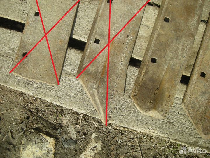 Лемехи трапецеидальные нож плуга стрелка лапка