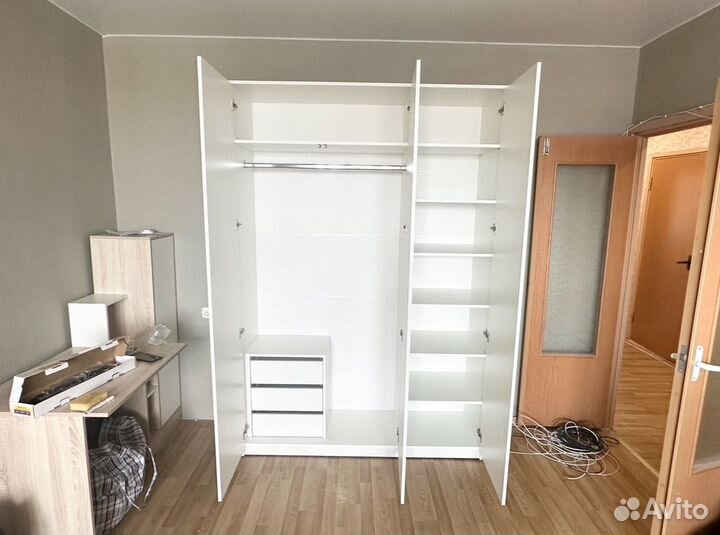 Шкаф IKEA + с ящикми IKEA белый новый irfa