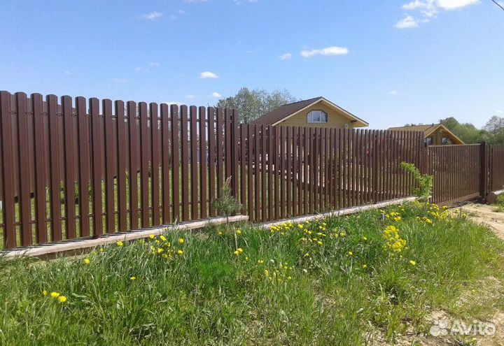 Заборы из евроштакетника под ключ