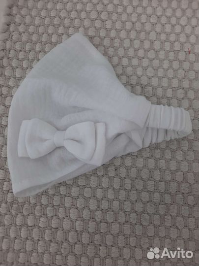 Косынка на резинке из муслина