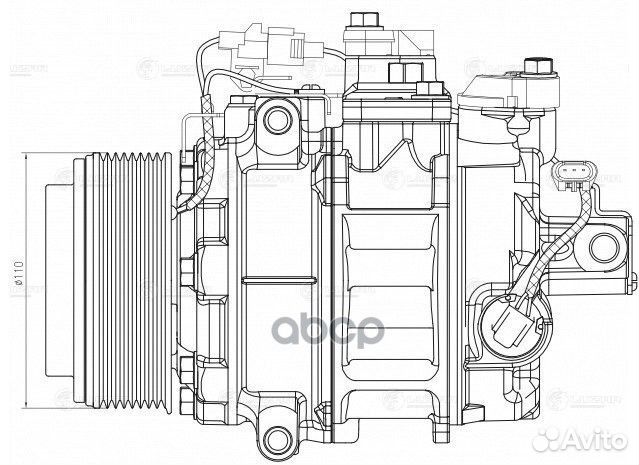 Компрессор кондиционера (запчасть) lcac2675 luzar