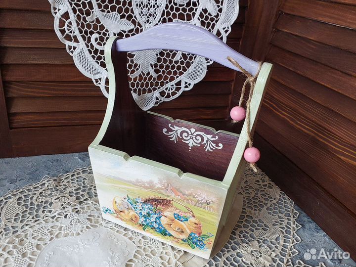 Лукошко пасхальное новое декор кухни