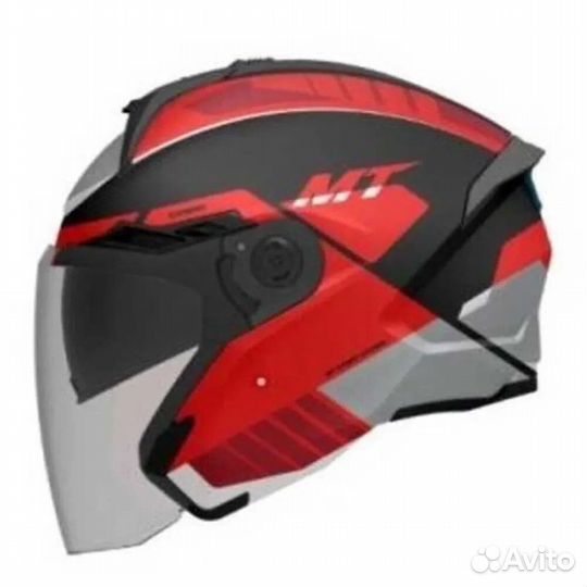 MT Helmets Cosmo SV Cruiser open face helmet Красн