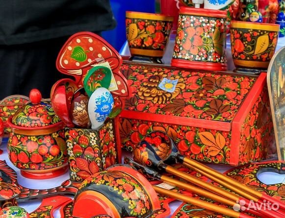 Посуда Хохлома