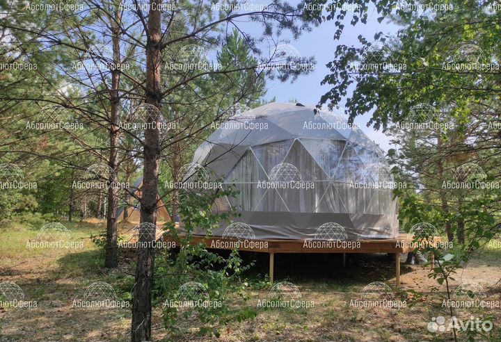 Летний геокупол D6. Домик для глэмпинга