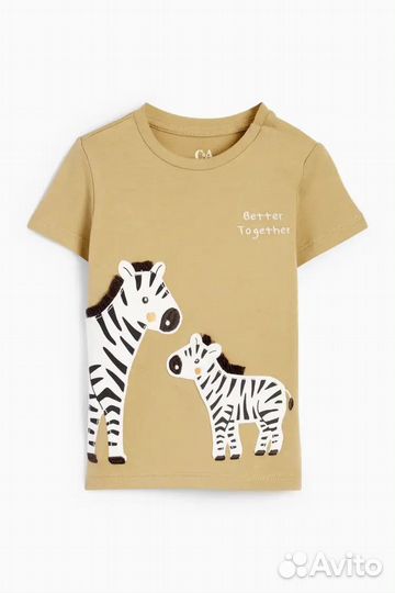 Новый костюм футболка и шорты 74