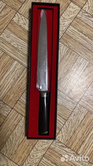 Нож филейный 67 слоев дамасской стали