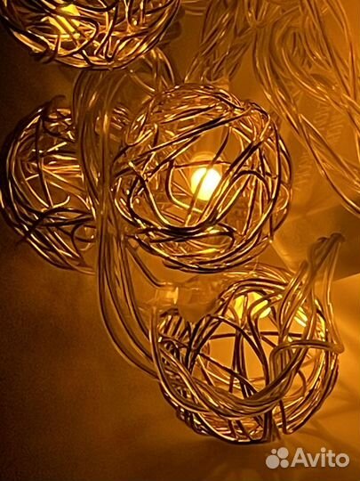 Гирлянда железный контур