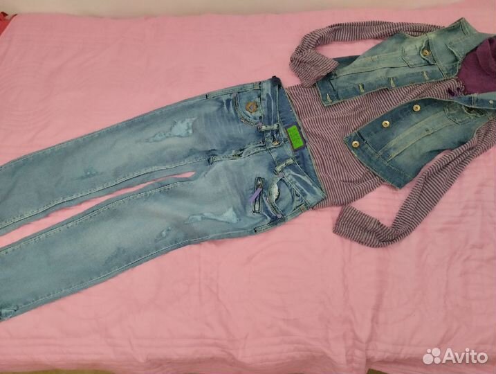 Одежда пакетом для девочки 134-140