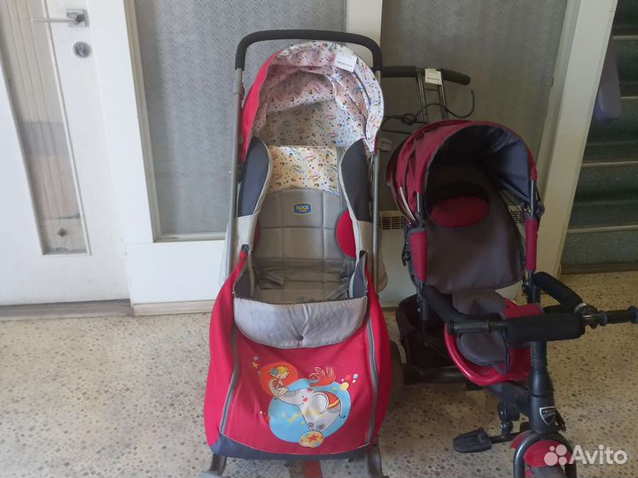 Санки и велосипед