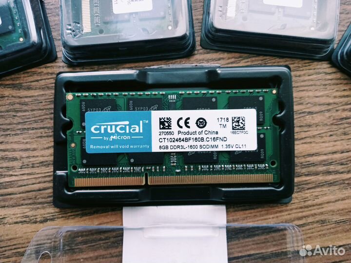 Память sodimm crucial ddr3l 8gb 16gb 32gb