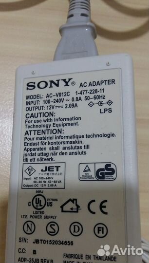 Адаптер sony AC-V012C