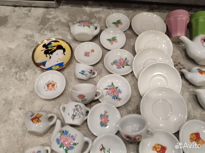 Детская посуда керамика 154 предмета