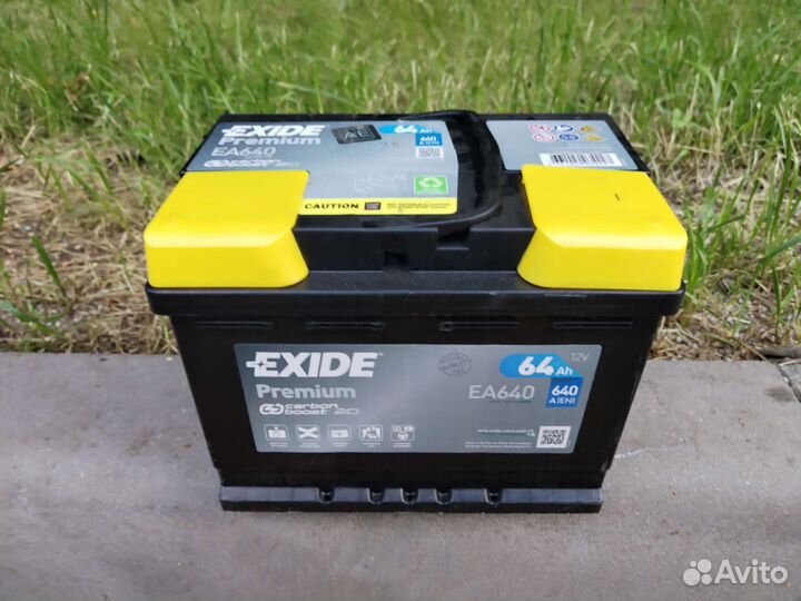 Аккумулятор exide premium Ea640, 64ah, 12v
