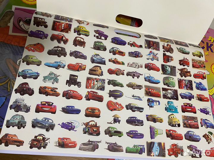 Большая раскраска с наклейками