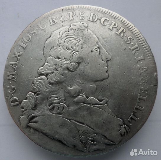 Талер. Бавария. 1754г