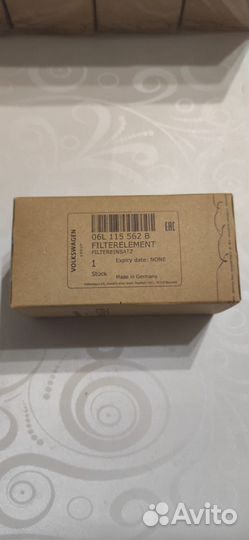 Масляный фильтр vag 06l115562b