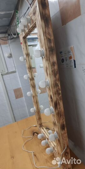 Гримерное зеркало лофт