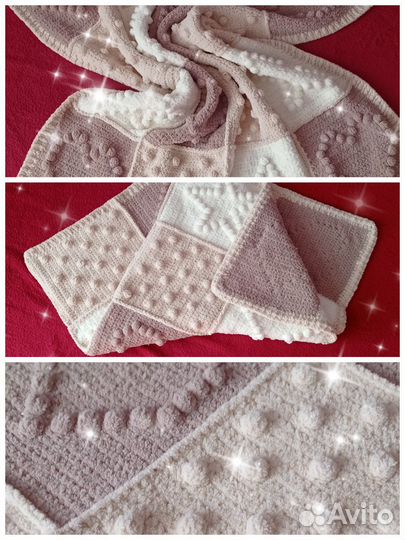 Плед детский плюшевый