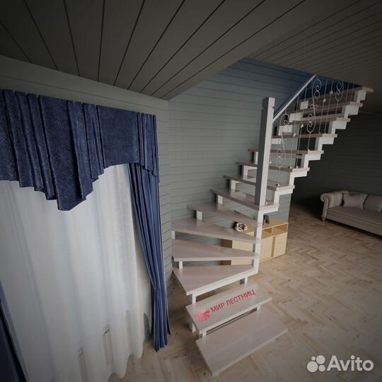 Г-образный каркас из металла Double Step - Кантри