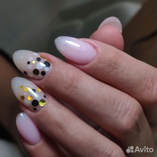 Комбинированный Маникюр с снятием+укрепление