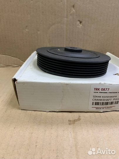Шкив коленвала tork TRK0877 Renault 8200545437
