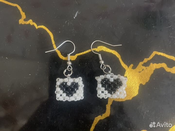 Серьги из бисера
