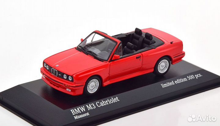 BMW M3 E30 Convertible 1980 Minichamps 1:43