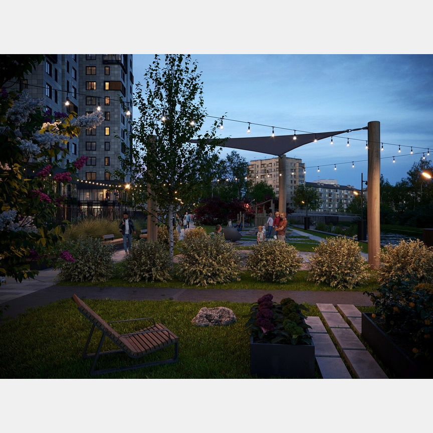 1-к. апартаменты, 48,5 м², 11/13 эт.