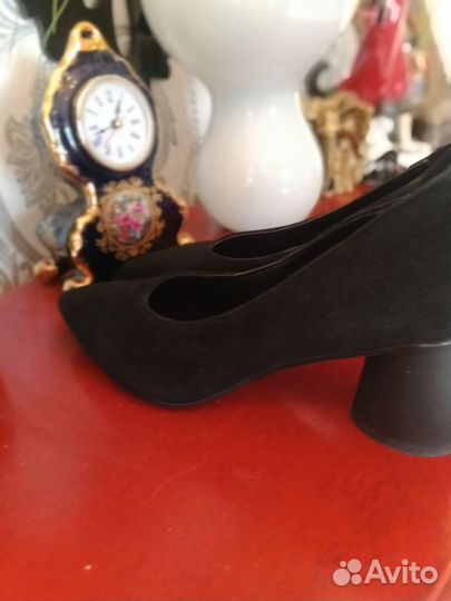 Туфли замшевые