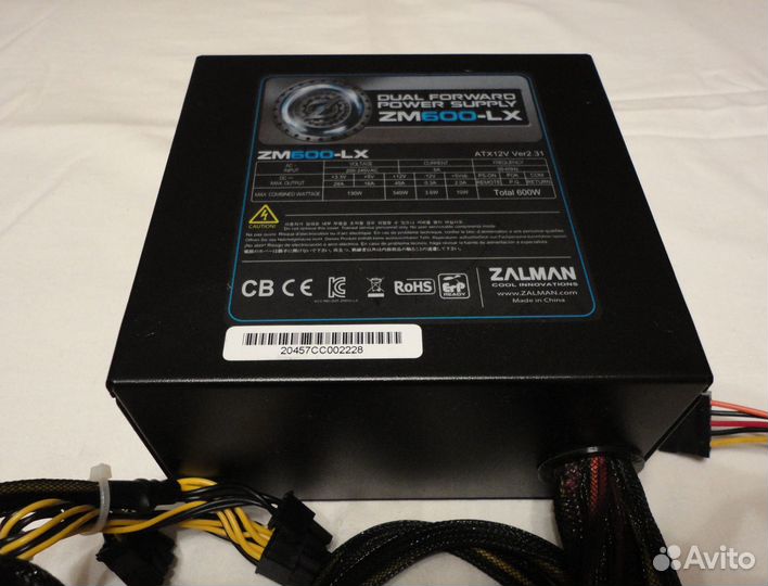 Блок питания zalman 600w