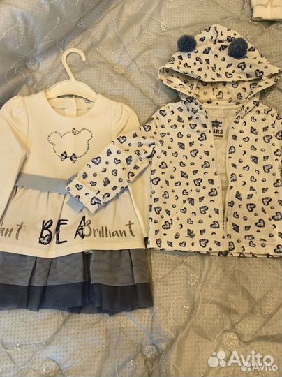 Платье, ветровка, кофта, легинсы