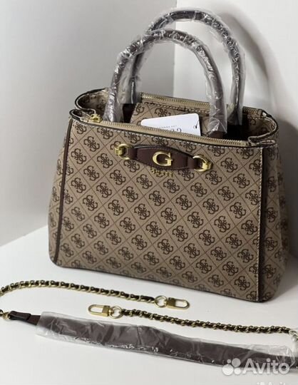 Сумка guess коричневая