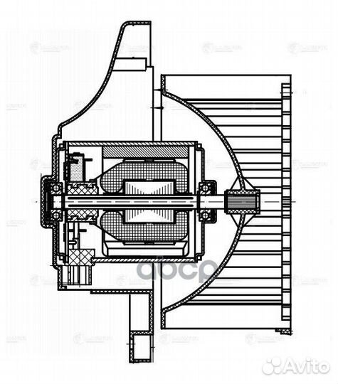 Мотор отопителя KIA spectra LFh 08A0 luzar