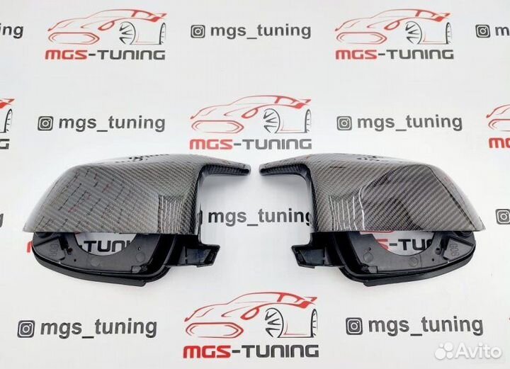 Корпуса зеркал X5M F95 на X5 G05 карбон